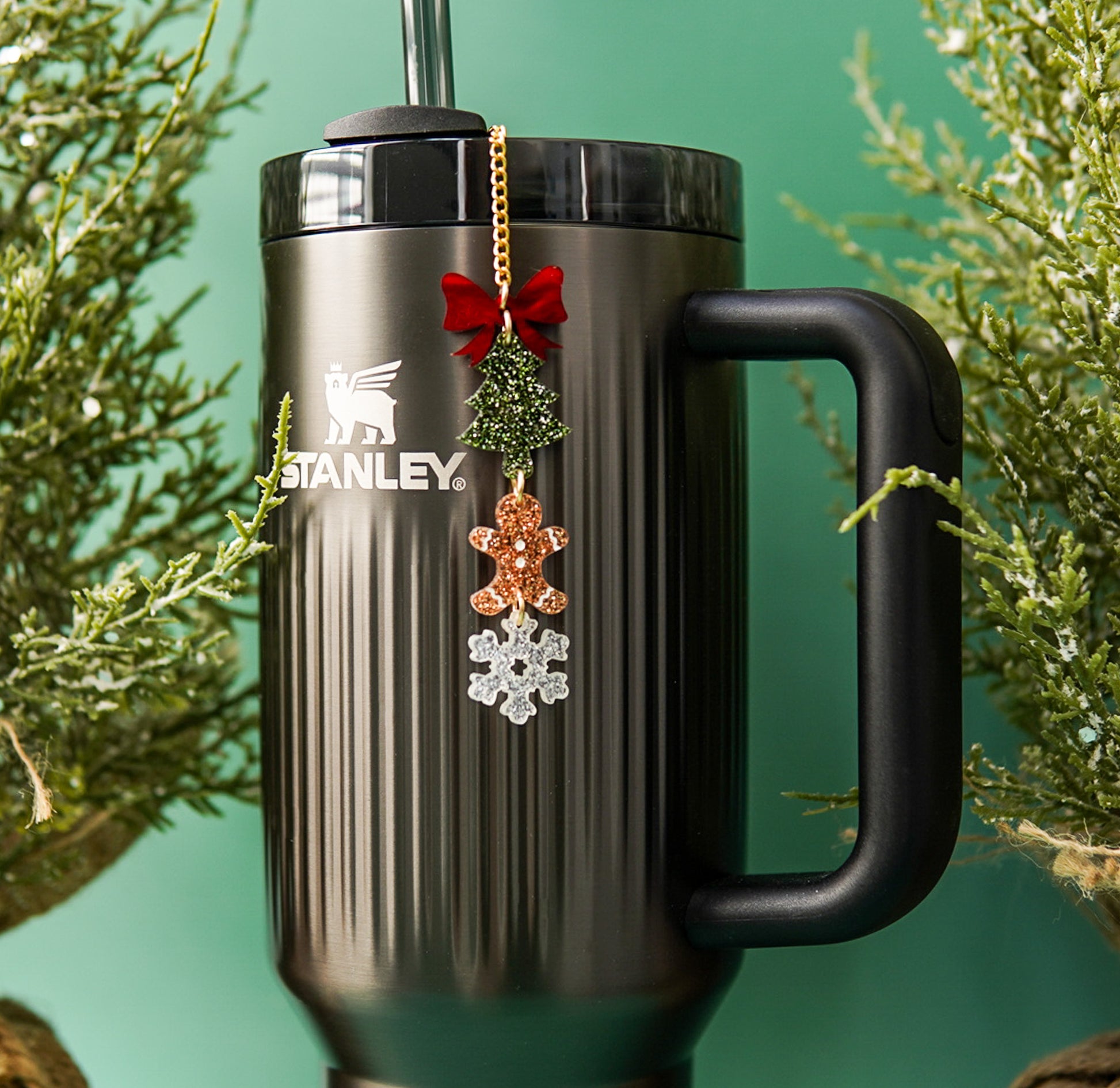 Christmas Gingerbread  Tumbler Charm