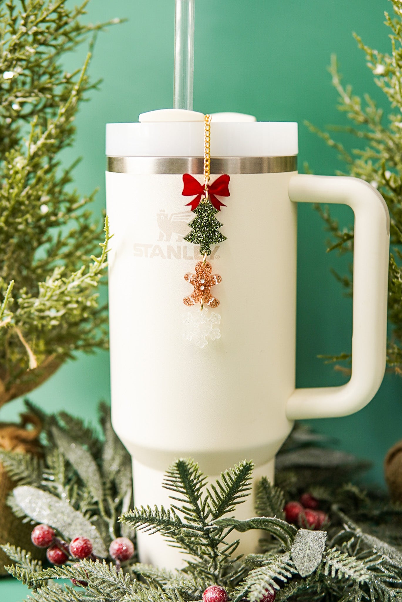 Christmas Gingerbread  Tumbler Charm