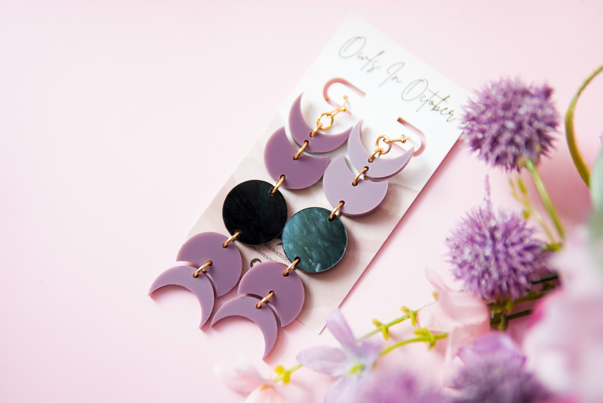 Customizable Moon Phases Earrings