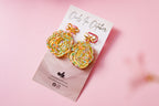 Spring Confetti Rose Earrings