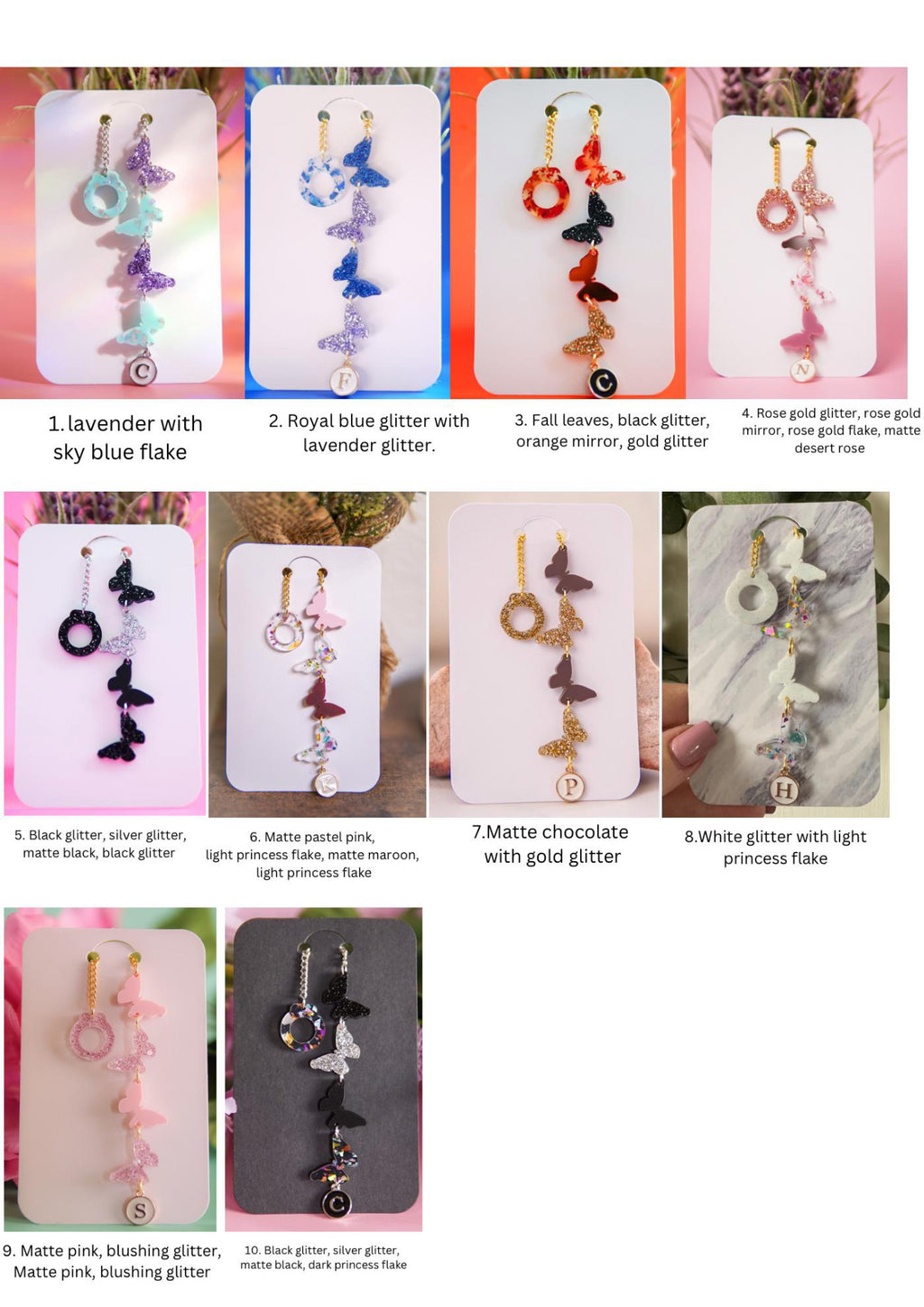 Butterfly Tumbler Charm