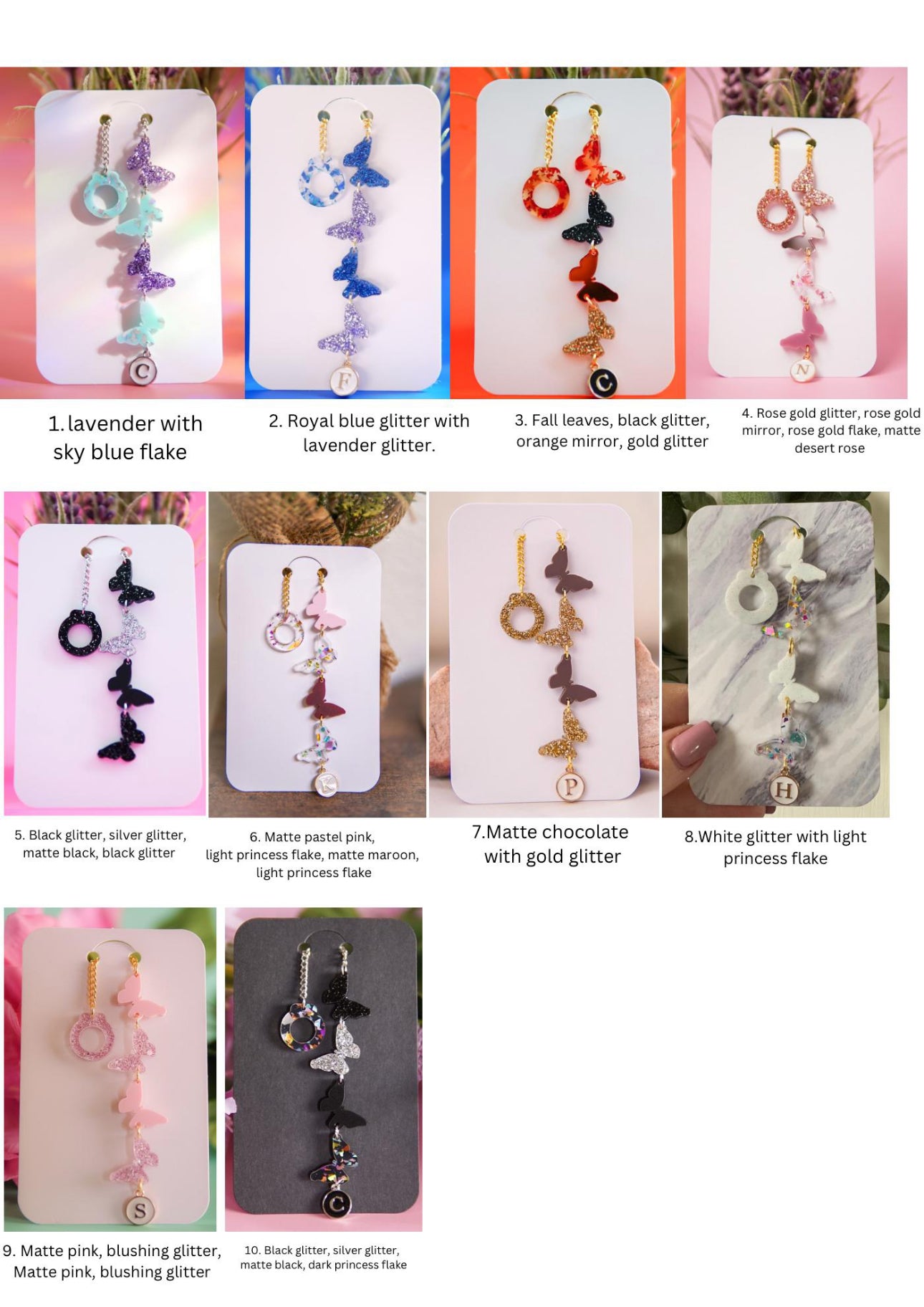 Butterfly Tumbler Charm
