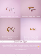 Customizable Guillotine Earrings