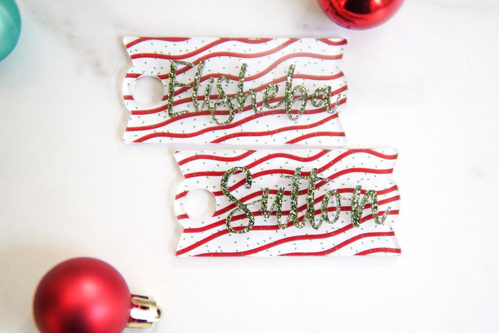 Christmas Cake Stanley Name Plate