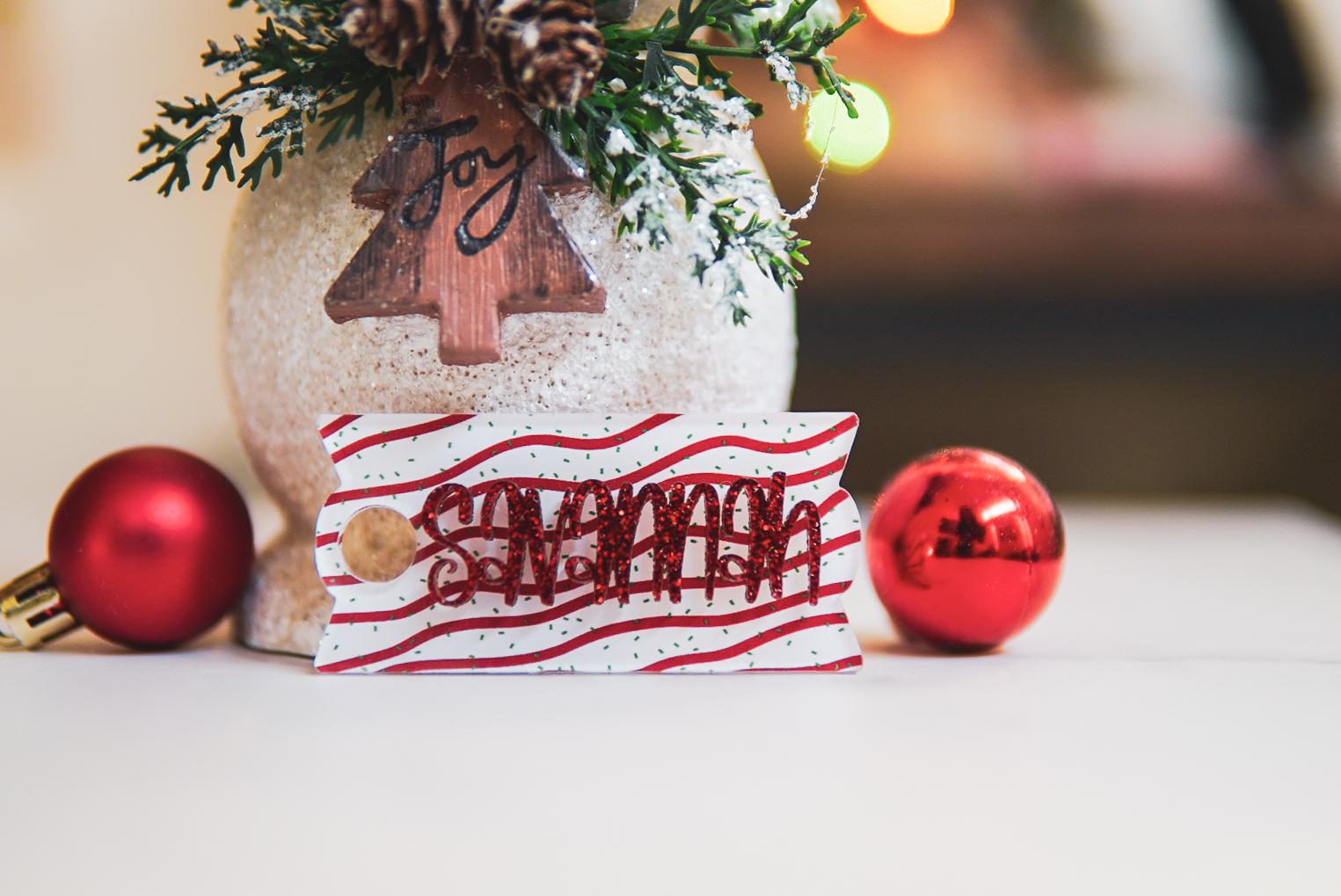 Christmas Cake Stanley Name Plate