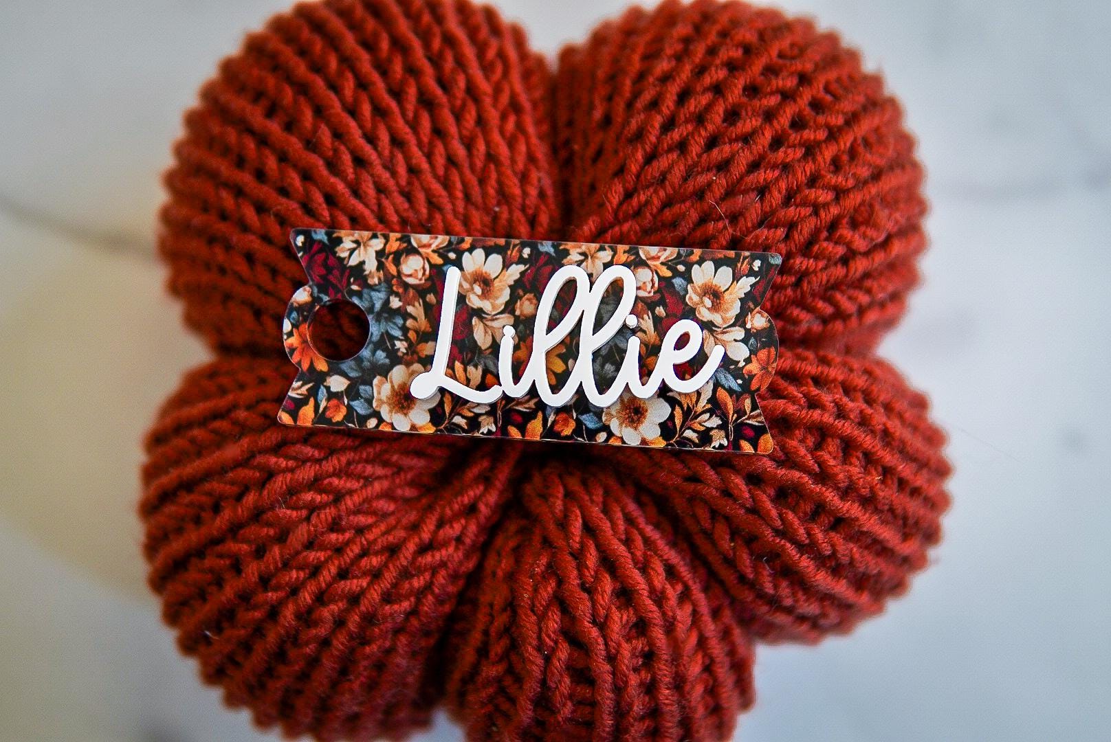 Fall Floral Stanley Name Plate