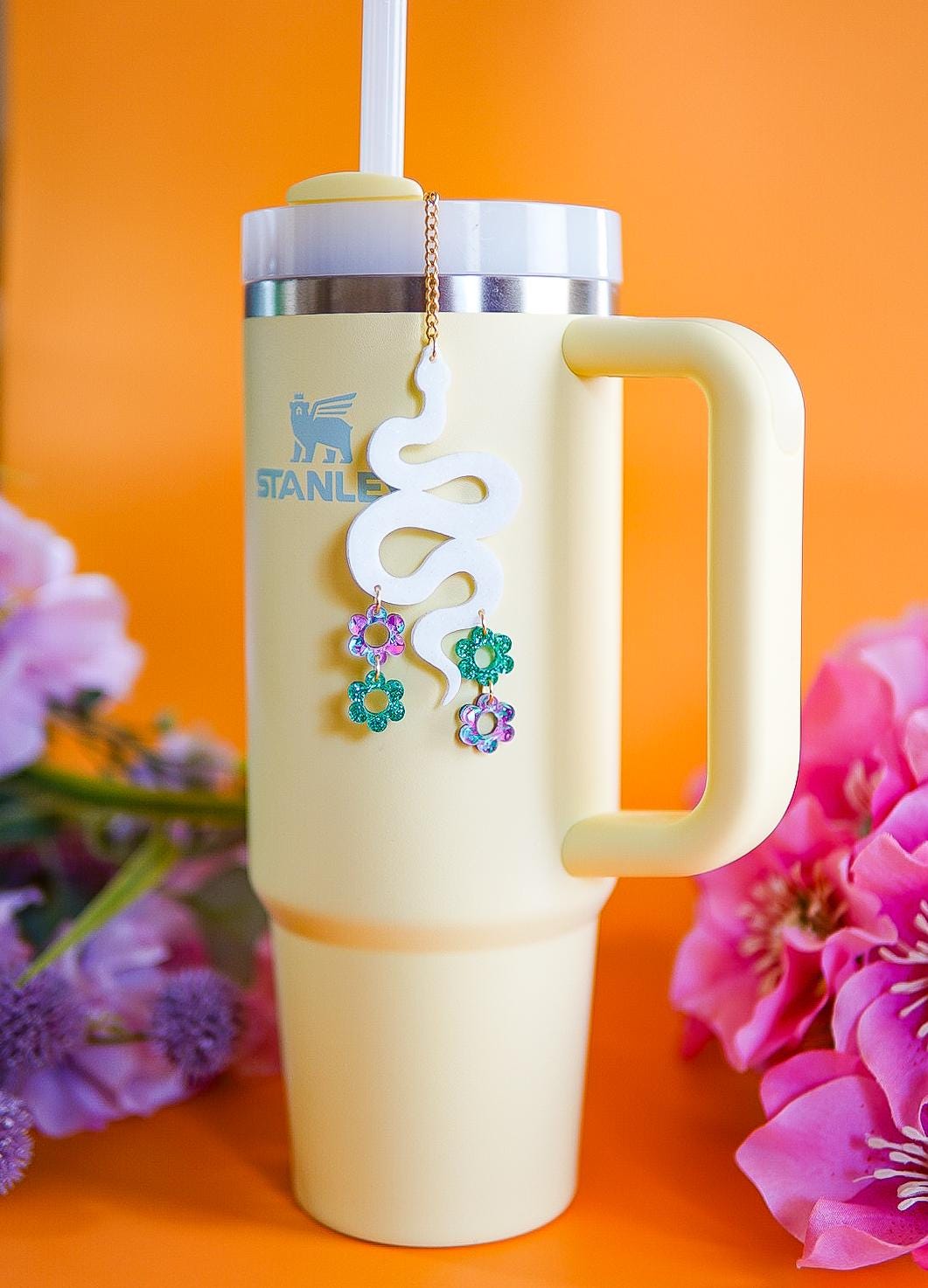Spring Snake Tumbler Charm