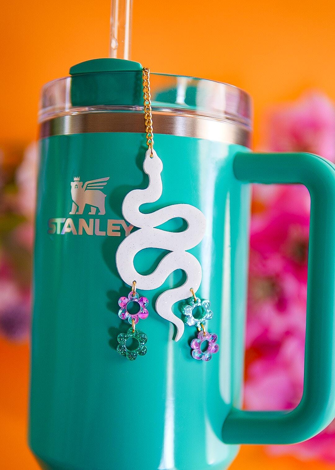 Spring Snake Tumbler Charm