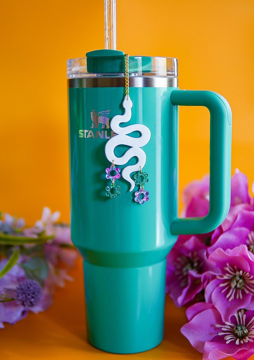Spring Snake Tumbler Charm