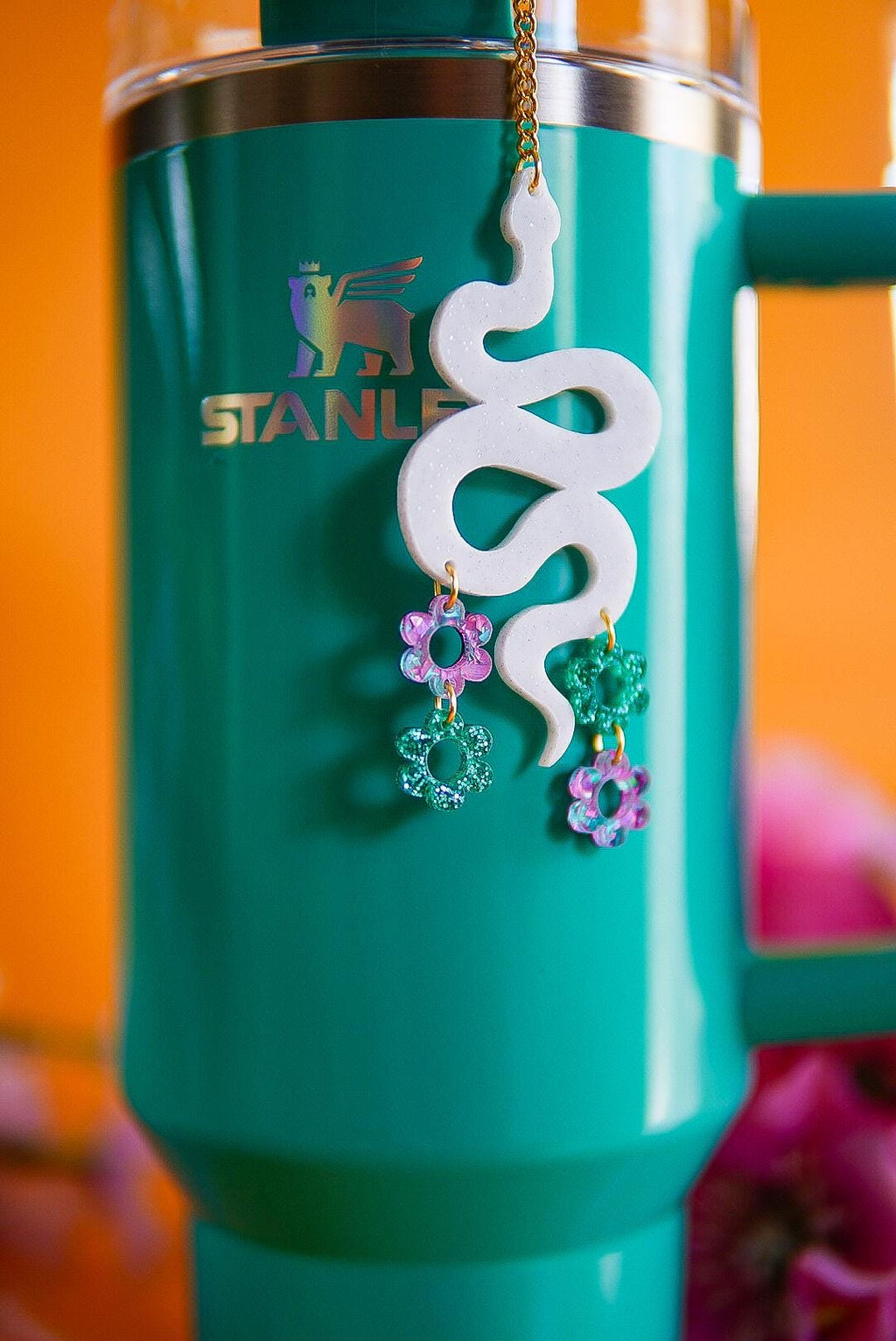 Spring Snake Tumbler Charm
