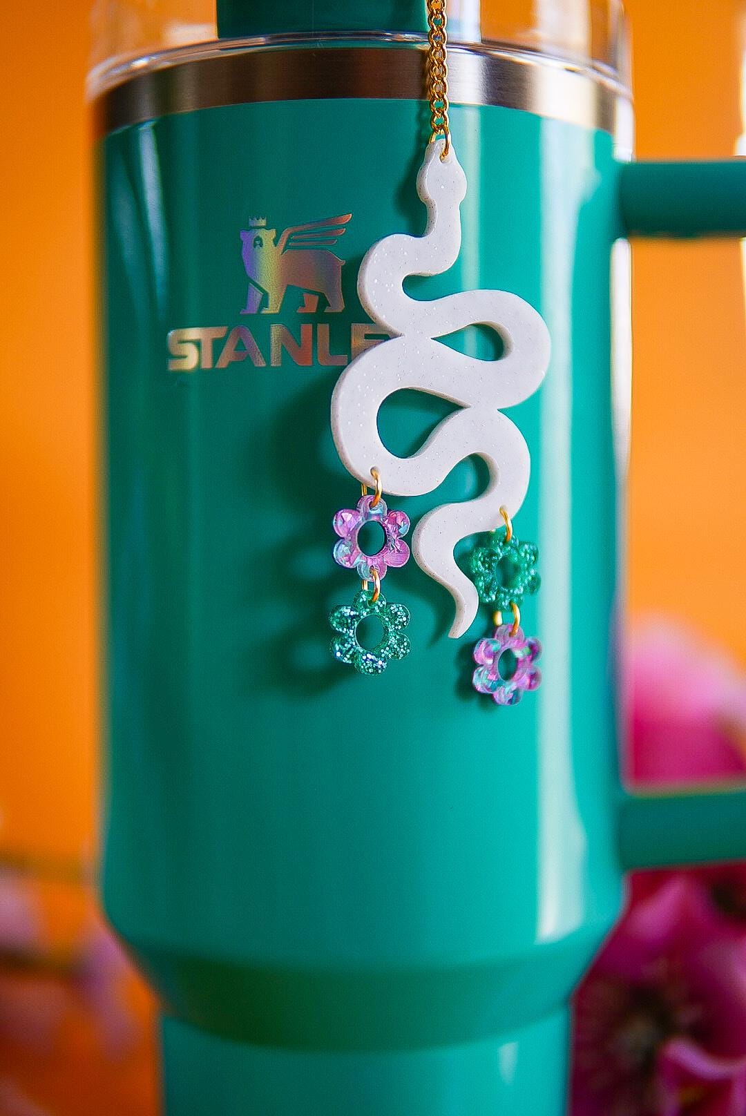 Spring Snake Tumbler Charm