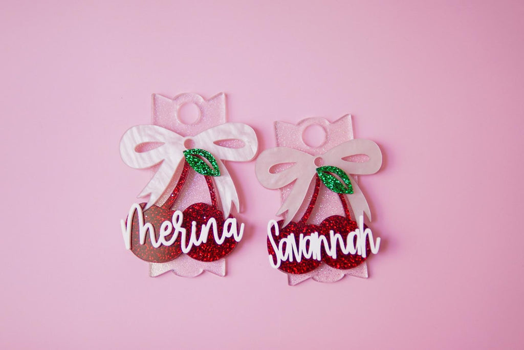 Cherry Bow Stanley Name plate