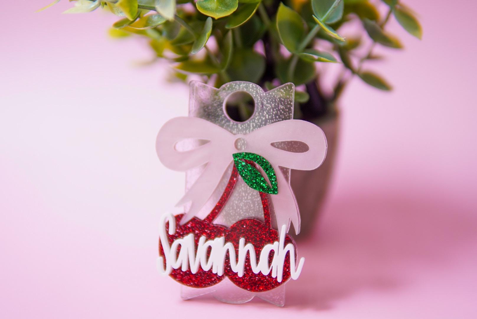 Cherry Bow Stanley Name plate