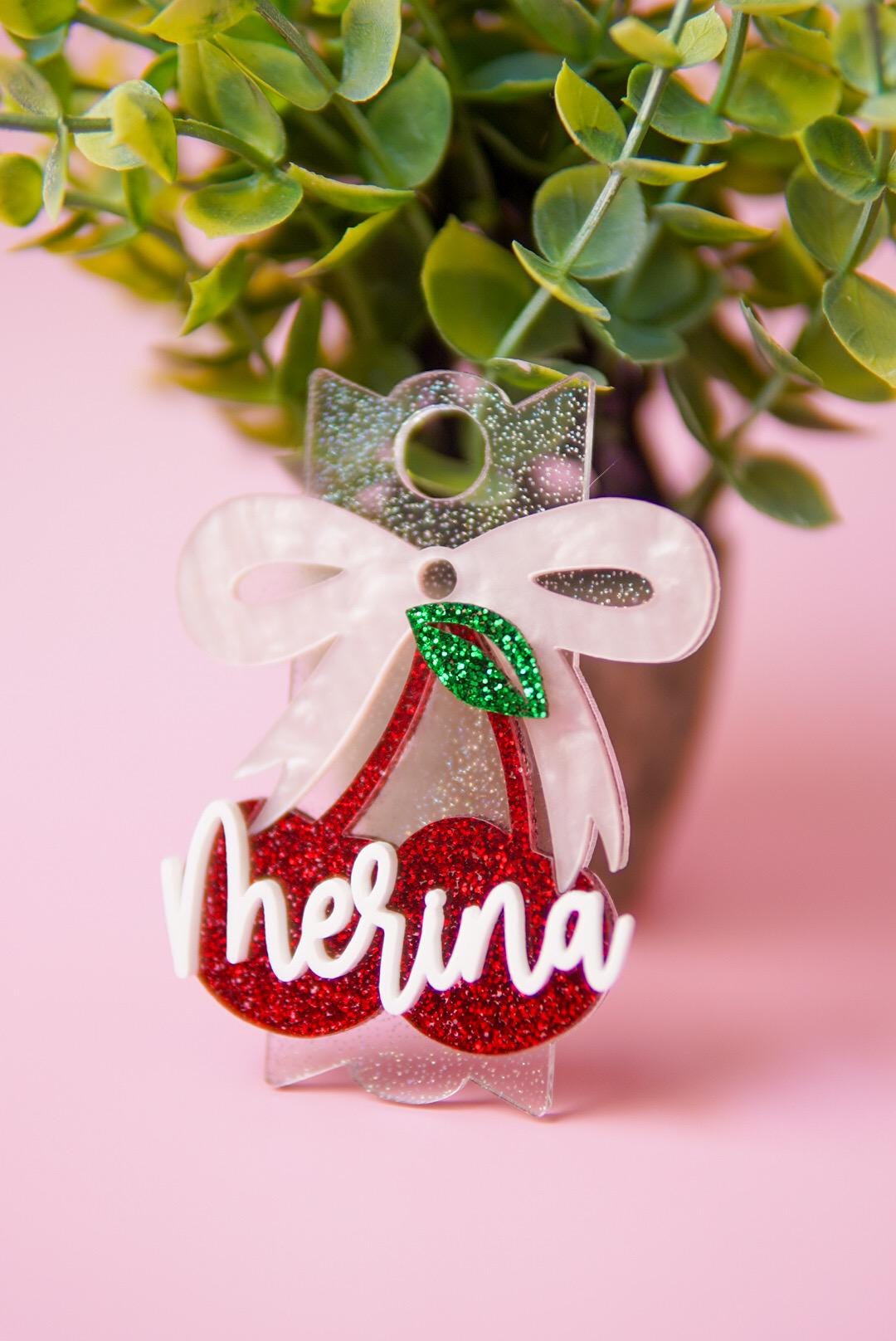 Cherry Bow Stanley Name plate